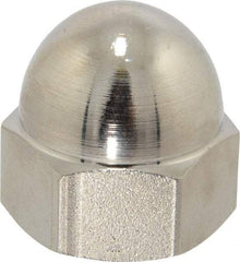 Value Collection - 3/4-10" UNC, 1/16" Width Across Flats, Nickel Plated, Steel Acorn Nut - 1" Overall Height, Grade 2 - Top Tool & Supply