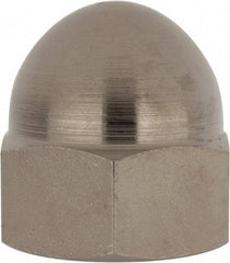 Value Collection - 3/4-16" UNF, 1/16" Width Across Flats, Nickel Plated, Steel Acorn Nut - 1" Overall Height, Grade 2 - Top Tool & Supply