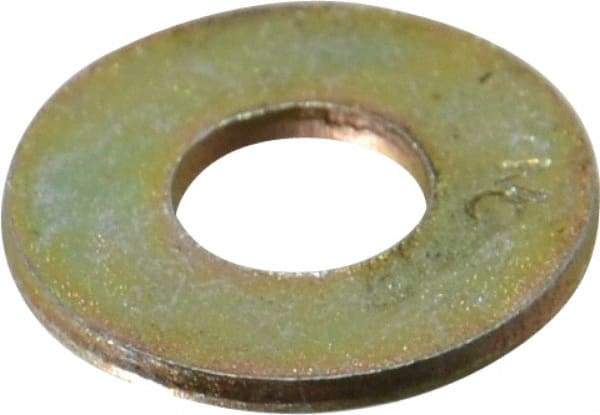 Value Collection - 1/4" Screw, Grade 8 Steel USS Flat Washer - 5/16" ID x 3/4" OD, 1/16" Thick, Zinc Yellow Dichromate Finish - Top Tool & Supply