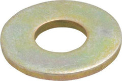 Value Collection - 5/16" Screw, Grade 8 Steel USS Flat Washer - 3/8" ID x 7/8" OD, 5/64" Thick, Zinc Yellow Dichromate Finish - Top Tool & Supply