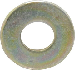 Value Collection - 3/8" Screw, Grade 8 Steel USS Flat Washer - 7/16" ID x 1" OD, 5/64" Thick, Zinc Yellow Dichromate Finish - Top Tool & Supply