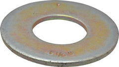 Value Collection - 1-1/8" Screw, Grade 8 Steel USS Flat Washer - 1-1/4" ID x 2-3/4" OD, 11/64" Thick, Zinc Yellow Dichromate Finish - Top Tool & Supply