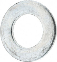 Value Collection - 1-1/4" Screw, Steel SAE Flat Washer - 1-3/8" ID x 2-1/2" OD, 5/32" Thick, Zinc-Plated Finish - Top Tool & Supply