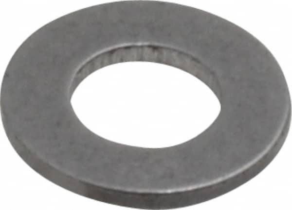 10″ Screw Standard Flat Washer: Steel, Uncoated 0.197″ ID, 0.374″ OD, 0.043″ Thick