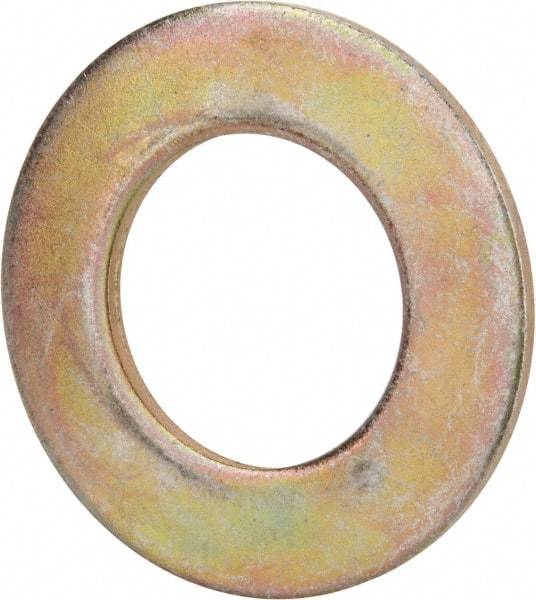 Value Collection - 1-3/4" Screw, Grade 8 Steel SAE Flat Washer - 1-7/8" ID x 3-3/8" OD, 5/32" Thick, Zinc Yellow Dichromate Finish - Top Tool & Supply