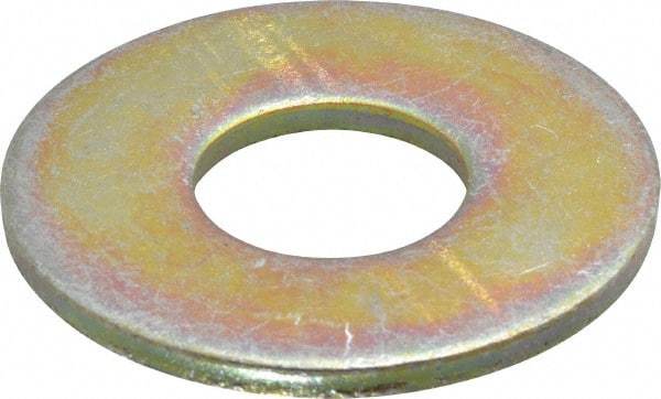 Value Collection - 7/8" Screw, Grade 8 Steel Extra Thick Flat Washer - Zinc Yellow Dichromate Finish - Top Tool & Supply