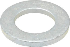 Value Collection - M16 Screw, Steel Standard Flat Washer - 17mm ID x 30mm OD, 3mm Thick, Zinc-Plated Finish - Top Tool & Supply