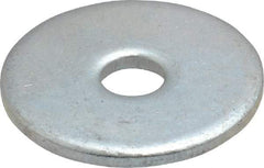 Value Collection - #8 Screw, Steel Fender Flat Washer - 3/16" ID x 3/4" OD, 0.067" Thick, Zinc-Plated Finish - Top Tool & Supply