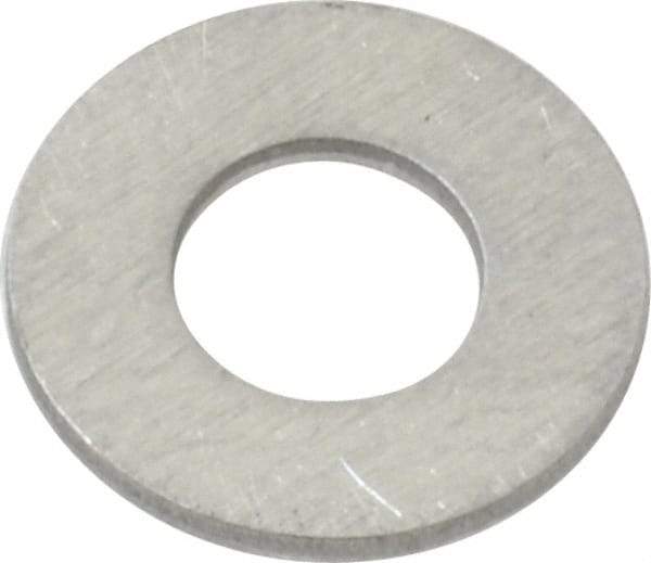 Value Collection - #10 Screw, Aluminum Standard Flat Washer - 0.196" ID x 1/2" OD, 0.039" Thick - Top Tool & Supply