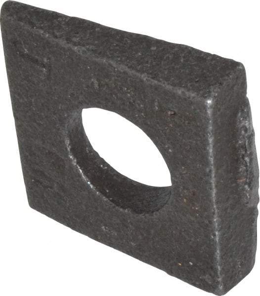 Value Collection - 1/2" Bolt, Iron Beveled Square Washer - 9/16" ID, 11/32 Minimum Thickness - Top Tool & Supply