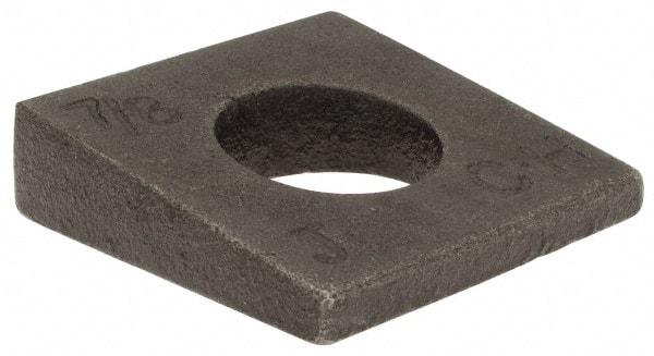 Value Collection - 7/8" Bolt, Iron Beveled Square Washer - 15/16" ID, 9/16 Minimum Thickness - Top Tool & Supply