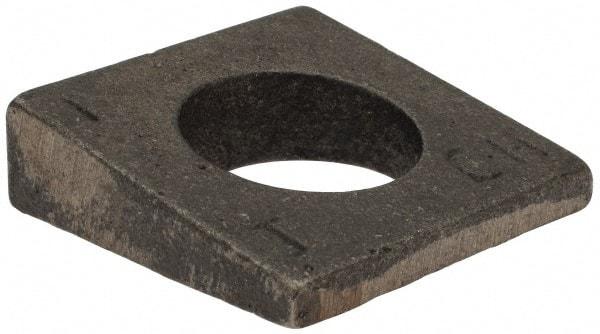 Value Collection - 1" Bolt, Iron Beveled Square Washer - 1-1/16" ID, 9/16 Minimum Thickness - Top Tool & Supply