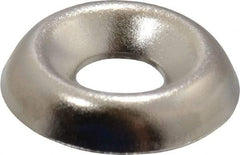 Value Collection - 5/64" Thick, Nickel-Plated Finish, Steel, Standard Countersunk Washer - 0.17" ID x 15/32" OD - Top Tool & Supply