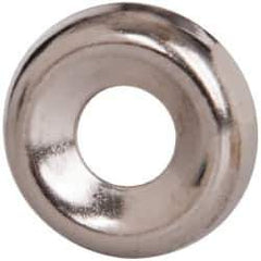 Value Collection - 7/64" Thick, Nickel-Plated Finish, Steel, Standard Countersunk Washer - 0.18" ID x 17/32" OD - Top Tool & Supply