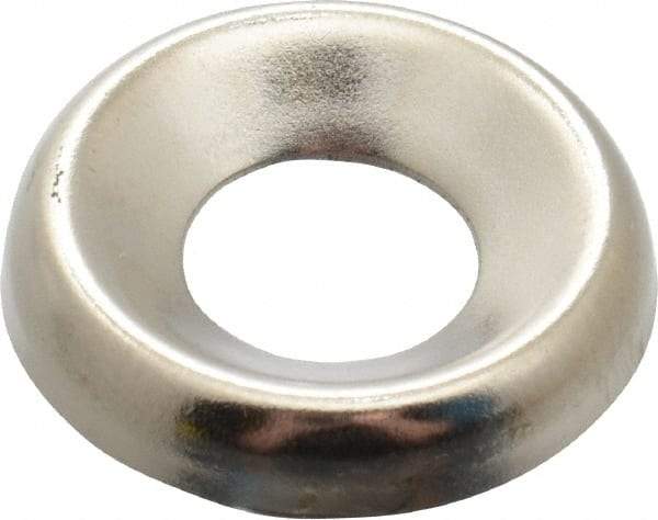 Value Collection - 5/32" Thick, Nickel-Plated Finish, Steel, Standard Countersunk Washer - 0.305" ID x 25/32" OD - Top Tool & Supply