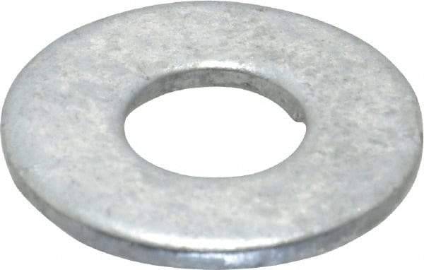 Value Collection - 3/8" Screw, Steel USS Flat Washer - 7/16" ID x 1" OD, 5/64" Thick, Galvanized Finish - Top Tool & Supply