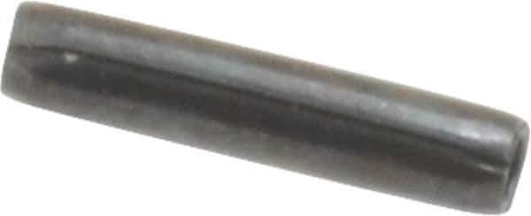 Made in USA - 1/16" Diam x 5/16" Long Coiled Spring Pin - Grade 1070-1090 Alloy Steel, Black Oxide Finish - Top Tool & Supply