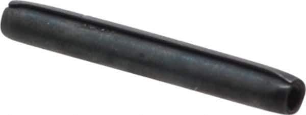 Made in USA - 1/16" Diam x 1/2" Long Coiled Spring Pin - Grade 1070-1090 Alloy Steel, Black Oxide Finish - Top Tool & Supply