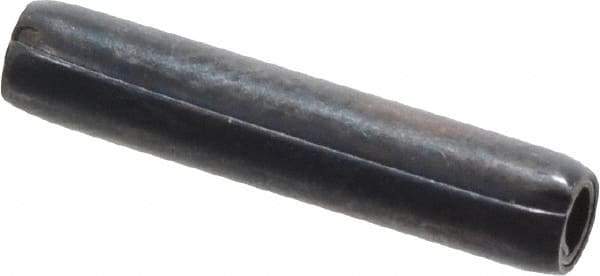 Made in USA - 3/32" Diam x 1/2" Long Coiled Spring Pin - Grade 1070-1090 Alloy Steel, Black Oxide Finish - Top Tool & Supply