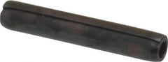 Made in USA - 3/32" Diam x 9/16" Long Coiled Spring Pin - Grade 1070-1090 Alloy Steel, Black Oxide Finish - Top Tool & Supply