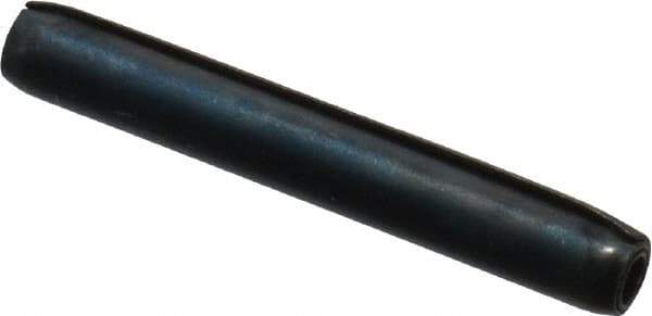 Made in USA - 3/32" Diam x 11/16" Long Coiled Spring Pin - Grade 1070-1090 Alloy Steel, Black Oxide Finish - Top Tool & Supply