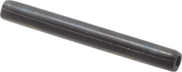 Made in USA - 3/32" Diam x 7/8" Long Coiled Spring Pin - Grade 1070-1090 Alloy Steel, Black Oxide Finish - Top Tool & Supply