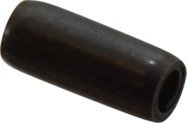 Made in USA - 1/8" Diam x 5/16" Long Coiled Spring Pin - Grade 1070-1090 Alloy Steel, Black Oxide Finish - Top Tool & Supply