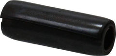 Made in USA - 1/8" Diam x 3/8" Long Coiled Spring Pin - Grade 1070-1090 Alloy Steel, Black Oxide Finish - Top Tool & Supply