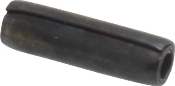 Made in USA - 1/8" Diam x 7/16" Long Coiled Spring Pin - Grade 1070-1090 Alloy Steel, Black Oxide Finish - Top Tool & Supply