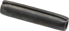 Made in USA - 1/8" Diam x 9/16" Long Coiled Spring Pin - Grade 1070-1090 Alloy Steel, Black Oxide Finish - Top Tool & Supply