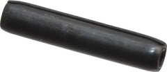 Made in USA - 1/8" Diam x 5/8" Long Coiled Spring Pin - Grade 1070-1090 Alloy Steel, Black Oxide Finish - Top Tool & Supply