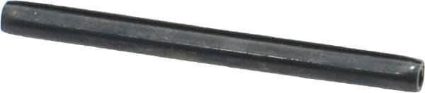 Made in USA - 1/8" Diam x 1-1/2" Long Coiled Spring Pin - Grade 1070-1090 Alloy Steel, Black Oxide Finish - Top Tool & Supply