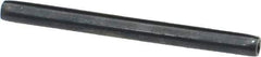 Made in USA - 1/8" Diam x 1-1/2" Long Coiled Spring Pin - Grade 1070-1090 Alloy Steel, Black Oxide Finish - Top Tool & Supply