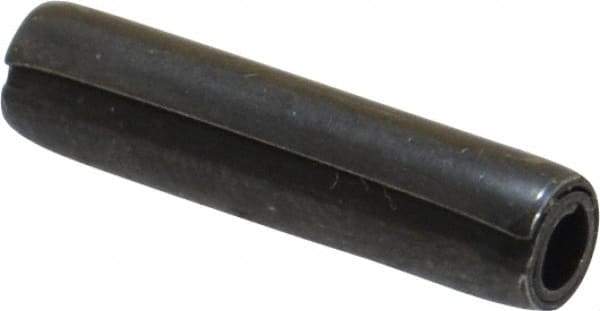 Made in USA - 5/32" Diam x 11/16" Long Coiled Spring Pin - Grade 1070-1090 Alloy Steel, Black Oxide Finish - Top Tool & Supply