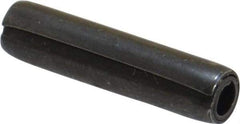 Made in USA - 5/32" Diam x 11/16" Long Coiled Spring Pin - Grade 1070-1090 Alloy Steel, Black Oxide Finish - Top Tool & Supply