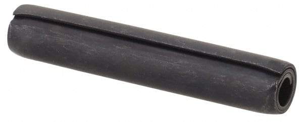 Made in USA - 5/32" Diam x 7/8" Long Coiled Spring Pin - Grade 1070-1090 Alloy Steel, Black Oxide Finish - Top Tool & Supply