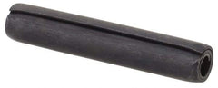 Made in USA - 5/32" Diam x 7/8" Long Coiled Spring Pin - Grade 1070-1090 Alloy Steel, Black Oxide Finish - Top Tool & Supply