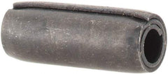 Made in USA - 3/16" Diam x 1/2" Long Coiled Spring Pin - Grade 1070-1090 Alloy Steel, Black Oxide Finish - Top Tool & Supply