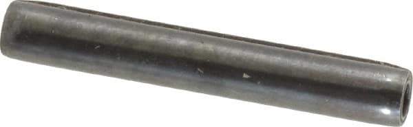 Made in USA - 3/16" Diam x 1-1/4" Long Coiled Spring Pin - Grade 1070-1090 Alloy Steel, Black Oxide Finish - Top Tool & Supply