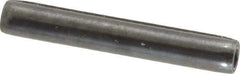 Made in USA - 3/16" Diam x 1-1/4" Long Coiled Spring Pin - Grade 1070-1090 Alloy Steel, Black Oxide Finish - Top Tool & Supply