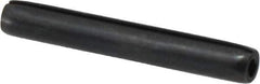 Made in USA - 3/16" Diam x 1-3/8" Long Coiled Spring Pin - Grade 1070-1090 Alloy Steel, Black Oxide Finish - Top Tool & Supply