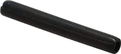 Made in USA - 3/16" Diam x 1-1/2" Long Coiled Spring Pin - Grade 1070-1090 Alloy Steel, Black Oxide Finish - Top Tool & Supply