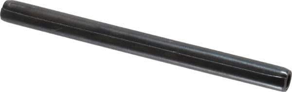 Made in USA - 3/16" Diam x 2-1/2" Long Coiled Spring Pin - Grade 1070-1090 Alloy Steel, Black Oxide Finish - Top Tool & Supply