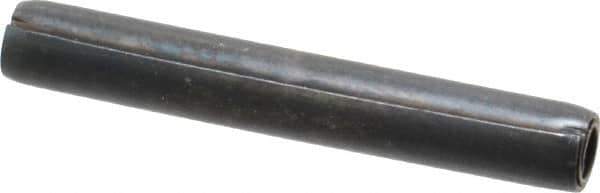 Made in USA - 1/4" Diam x 1-3/4" Long Coiled Spring Pin - Grade 1070-1090 Alloy Steel, Black Oxide Finish - Top Tool & Supply