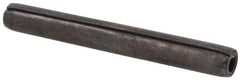 Made in USA - 1/4" Diam x 2-1/4" Long Coiled Spring Pin - Grade 1070-1090 Alloy Steel, Black Oxide Finish - Top Tool & Supply