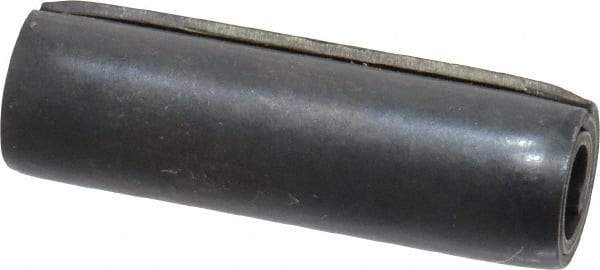 Made in USA - 5/16" Diam x 1" Long Coiled Spring Pin - Grade 1070-1090 Alloy Steel, Black Oxide Finish - Top Tool & Supply