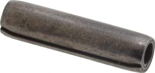 Made in USA - 5/16" Diam x 1-1/4" Long Coiled Spring Pin - Grade 1070-1090 Alloy Steel, Black Oxide Finish - Top Tool & Supply