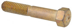 Hex Head Cap Screw: 7/16-14 x 2-1/2″, Grade L9 Steel, Zinc Yellow Dichromate Finish Partially Threaded