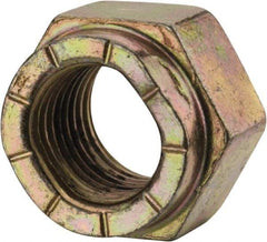 Value Collection - 3/8-24 UNF Grade L9 Hex Lock Nut with Distorted Thread - Cadmium Dichromate Finish - Top Tool & Supply