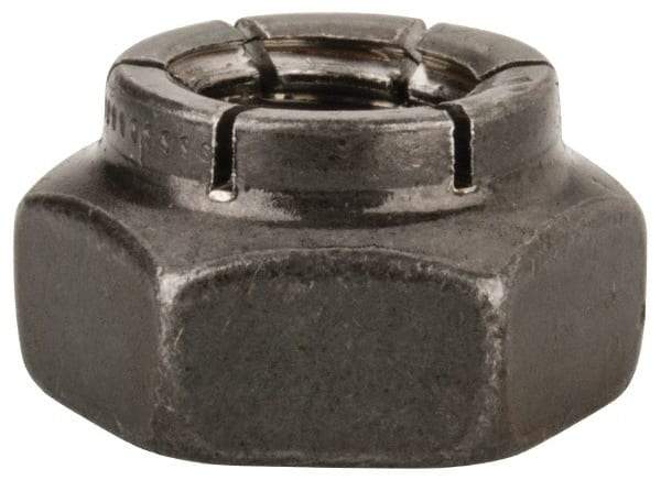 Flex-Loc - 3/8-16 UNC Grade 2 Heavy Hex Lock Nut with Expanding Flex Top - Uncoated, Meets Military Specifications - Top Tool & Supply